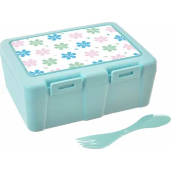 Dětské zboží Box na svačinu dělený KYTIČKY plast