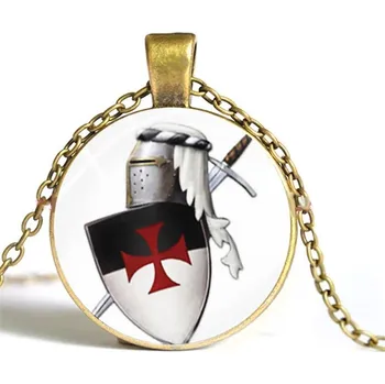 Řetízek Náhrdelník a přívěšek templář