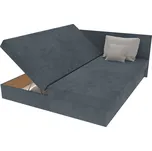 Manželská postel Jitka šedá + rošt + matrace