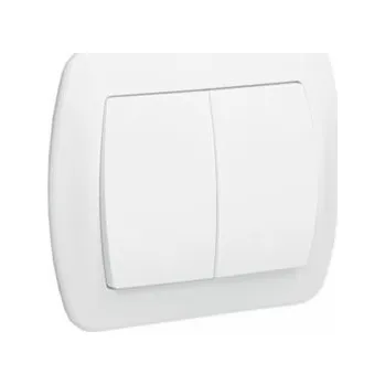 Elektrická zásuvka Dvojitý konektor Kontakt-Simon Chord bílý