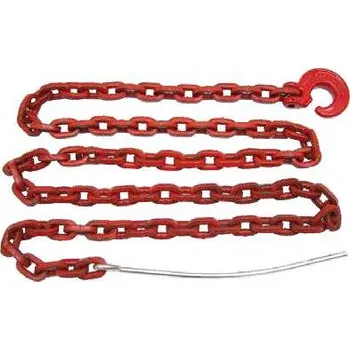 Řetěz 4 hranný s hákem a jehlou 8 mm, 2 m, jakost 8