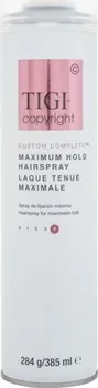 Stylingový přípravek TIGI Copyright Custom Complete Maximum Hold Hairspray 4 lak na vlasy 385 ml