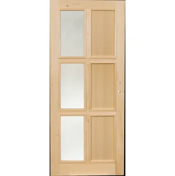 Interiérové dveře Hrdinka Kazetové dveře Kara D Materiál: smrk, Šířka: 90 cm, Orientace: Pravé