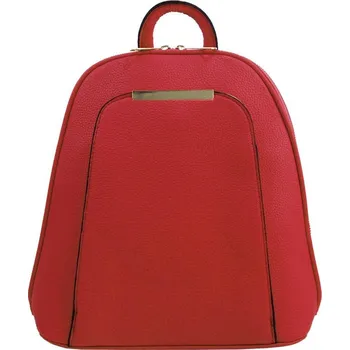 Kabelka Dámský elegantní menší módní batoh / batůžek ITALY BAT0101 - červený