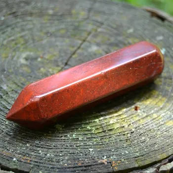 Masážní kámen Masážní léčitelská hůlka Jaspis - šestihran 9 cm