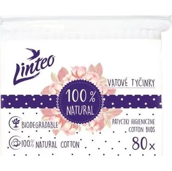 Vatová tyčinka Tyčinky vatové - NATURAL LINTEO - 80ks