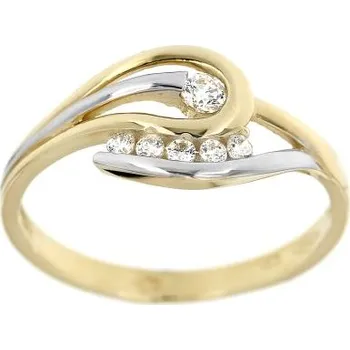 Prsten Zlatnictví U Kostela Zlatý dámský prsten s bílými kamínky RD 56 3580-21213669