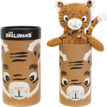 plyšák Les Déglingos Plyšový tygr v dárkové krabičce - velký