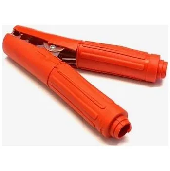 Autobaterie Bateriové kleště 500A červené - gumová izolace 165 mm