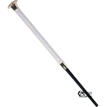 Jezdecký bičík Bič drezurní HKM -LAVENDER BAY- - Vanilková/Černá - 100cm