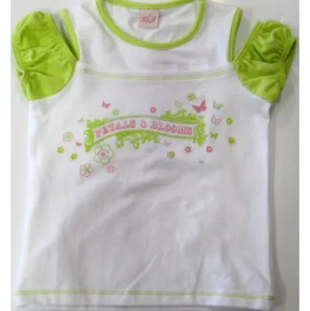 Dívčí tričko Tričko dětské krátký rukáv - RUKÁVKY bílé - vel.110