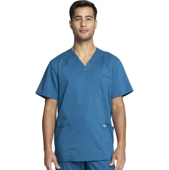 Zdravotnický oděv Zdravotnická halena V-neck Cherokee pánská - tyrkysová Velikost: XS