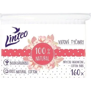 Vatová tyčinka Tyčinky vatové - NATURAL LINTEO - 160ks