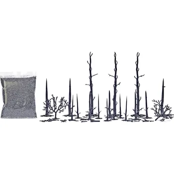 Modelová železnice Busch Abgebrannter Wald 1854 stavebnice stromu 1 sada
