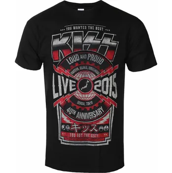 Pánské tričko Tričko metal pánské Kiss - Japan Live 2015 - ROCK OFF - KISSTS23MB - S