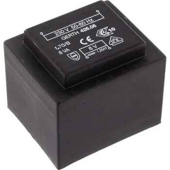 Transformátor Gerth PTF421802 transformátor do DPS 1 x 230 V 2 x 9 V/AC 8 VA 444 mA