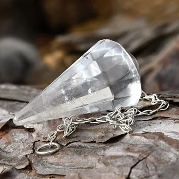 Kyvadlo Křišťál Brazílie, 3,5 cm, fasetovaný