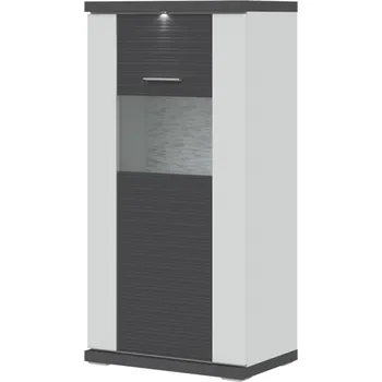 Knihovna Skříňka Manhattan Typ 34 Bílá arctic/grafit VL Doprava ZDARMA.