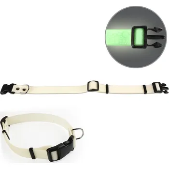 Obojek pro psa Obojek FOSFOR bublinka 62*2,5 bílá/fosforová