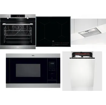 Set domácích spotřebičů AEG BPK556360M + AEG Mastery SenseFry IAE64431FB + AEG DGB3523S + AEG Mastery MSB2547D-M + AEG Mastery MaxiFlex FSE73507P