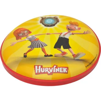 Frisbee Létající talíř Hurvínek 22 cm tanec červený