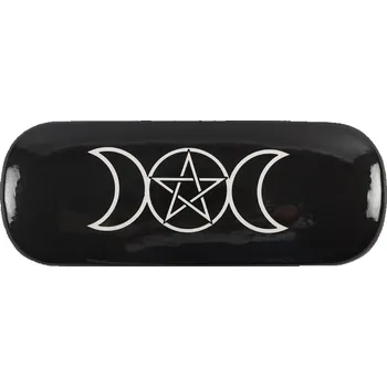 Pouzdro na brýle s hadříkem - Trojměsíc a pentagram