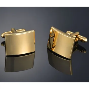 Manžetový knoflíček 316Steel Manžetové knoflíčky Zlatý obdélníček