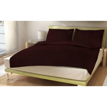Povlečení Polášek Holešov Povlečení MICRO UNI č.45 čokoláda 100% polyester Hnědá 140x200 / 70x90