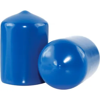 Pružná krytka s úchytem 7,5x15 - tenší stěna 0.96mm, modrá -- Doprodej