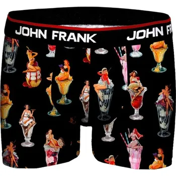 Boxerky Pánské boxerky John Frank JFBD356 XL černá