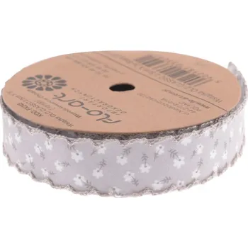 Stuha Stuha dekorativní 25mm/2,7m Old Classic, sv.šedá