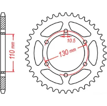 Řetězová sada pro motocykl MTX PARTS rozeta 504 42 KAWASAKI ER5 (97-06) (JTR486.42) (řetěz 520) (MTX PARTS rozeta 504 42 KAWASAKI ER5 (97-06) (JTR486.42) (řetěz 520))