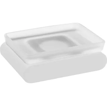 Sapho FLORI mýdlenka, mléčné sklo, bílá mat, RF002/14