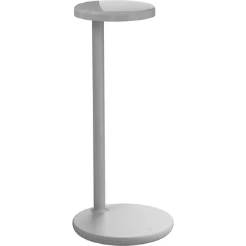 Lampička Flos 09.8310.AH Oblique Q1, profesionální šedá čtecí lampička s bezdrátovou nabíječkou na mobil, 8W LED 2700K, 35cm