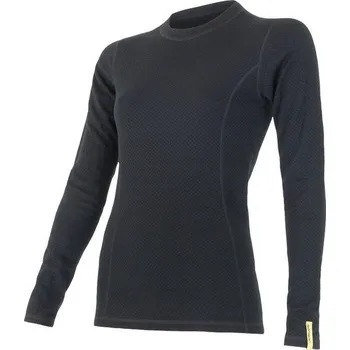 SENSOR DOUBLE FACE MERINO WOOL dámské triko dl.ruk. černá XL