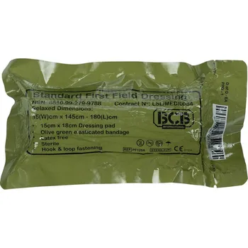 Lékárnička BCB ADVENTURE Bojový polní obvaz první pomoci BCB® Standard First Field Dressing PF120A