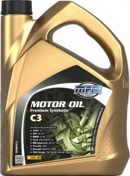 Motorový olej MPM Oil Premium Synthetic C3 5W-40 5 l
