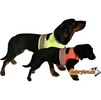 Záhoří Rudel Reflexní návlek pro psy s reflexním pruhem - žlutá Velikost: XS