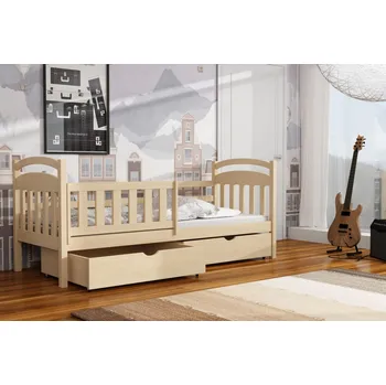 Postel Nabytek-dreveny.cz Postel KUBUS 01 90x200 cm s úložným prostorem Barva postele: Olše