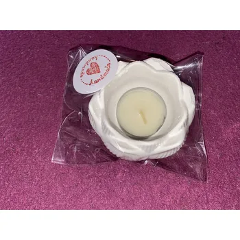 Svícen HandMade by VeJa Dárkově baleno - svícen lotus se svíčkou