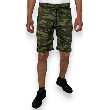 Pánské kraťasy Must Pánské vojenské teplákové kraťasy Barva: Vojenská, Velikost: M-L