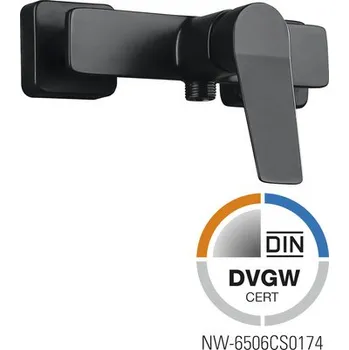 Vodovodní baterie Sprchová baterie páková Jungborn Gamma černá