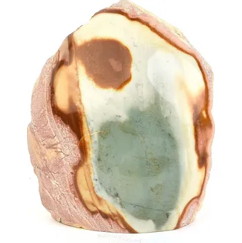 Přírodní kámen Jaspis pestrý dekorační polobrus (Madagaskar) 197g