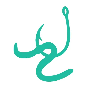 Samolepící dekorace SAMOLEPKA Háček na ryby 004 levá s návnadou (25 - tyrkysová) NA AUTO, NÁLEPKA, FÓLIE, POLEP, TUNING, VLASTNÍ TEXT, TISK, AUTOSAMOLEPKY.cz, POLEPY, OBRÁZEK, LOGO, SAMOLEPKY