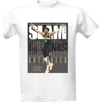 Pánská móda Tričko s potiskem BASKETBALOVÝ NBA POTISK SLAM GIANNIS ANTETOKOUNMPO pánské