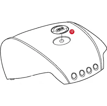 Nosič na motocykl a skútr Givi ZV45 Logo oválné na horní víko kufru GIVI V46/V35