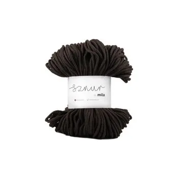 Příze Bavlněná šnůra MILA&nbsp;5&nbsp;mm - čokoládová