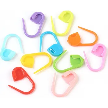 Nástroj na niť a příze Spínací špendlík (značkovač), plastový, mix barev, 22x11x3 mm / 1 kus