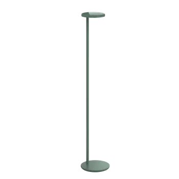 Stojací lampa Flos 09.8220.DV Oblique, profesionální šedozelená čtecí stojací lampa, 8W LED 2700K, 107,4cm