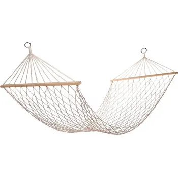 HAPPY GREEN Lehátko závěsné síťové 200 x 80 cm, bílé